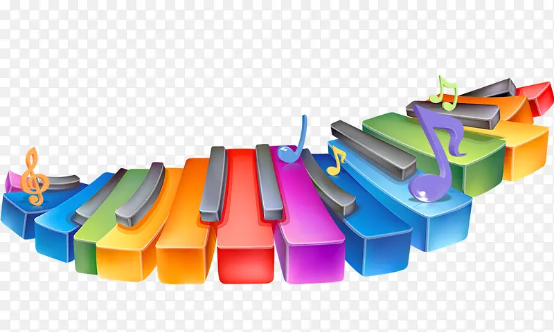 音符琴键 3D 立体