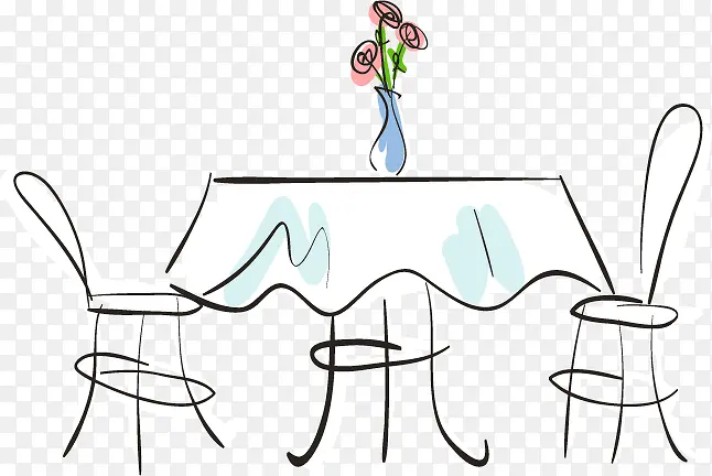 手绘餐桌