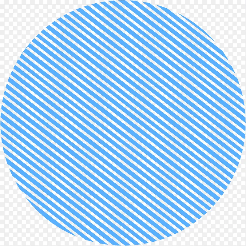 蓝色条纹圆形图案
