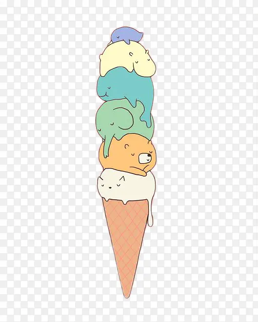 动物冰淇淋