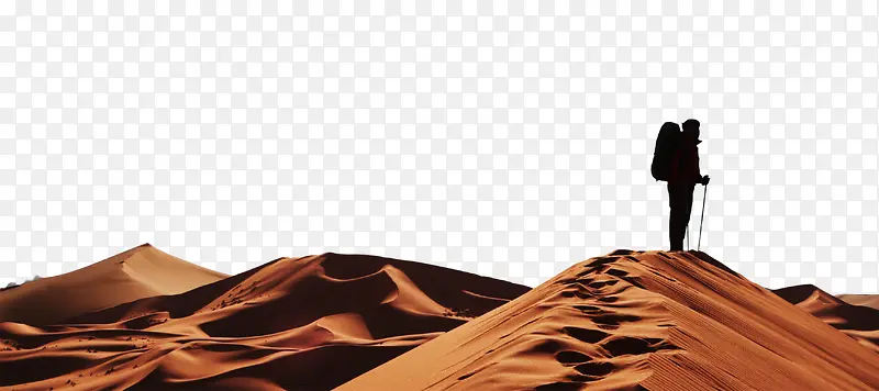 沙漠探险人物沙丘