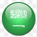 沙特阿拉伯国旗国圆形世界旗