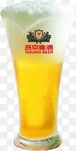 冒泡的高清燕京啤酒