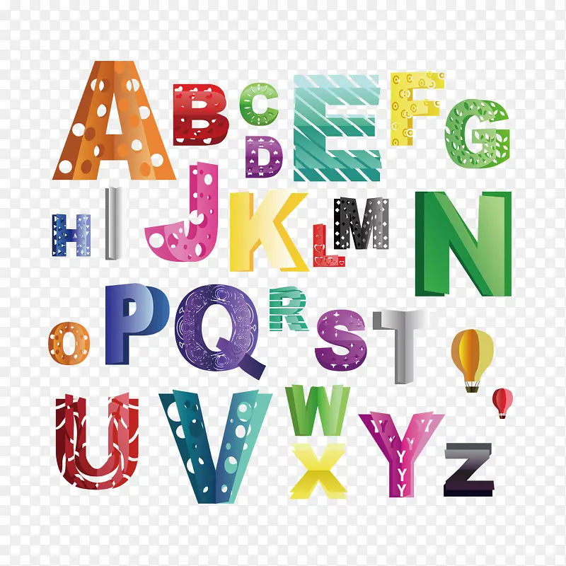 创意字母表元素PNG图片素材下载_图片编号yzoxmkjk-免抠素材网