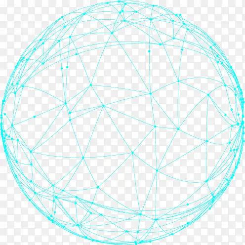 地球点与线构成的球状