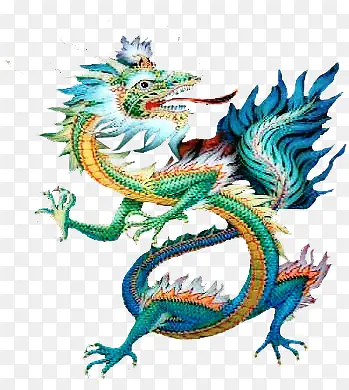 手绘中国龙