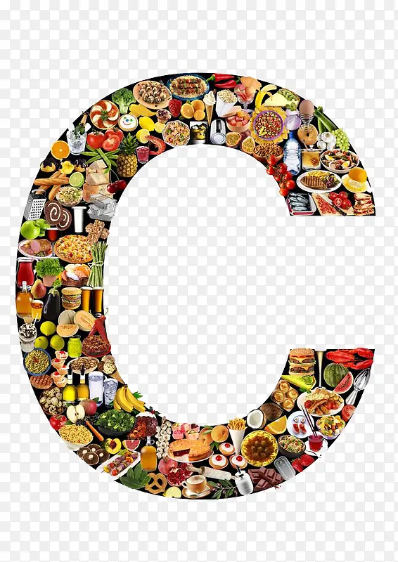 健康食品堆积字母C