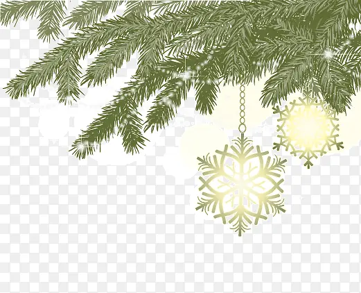 圣诞树花纹装饰矢量图