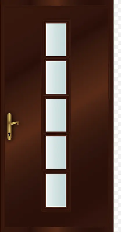 棕色的门