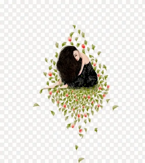 卡通手绘少女PNG图片素材下载_图片编号ybakkjaa-免抠素材网