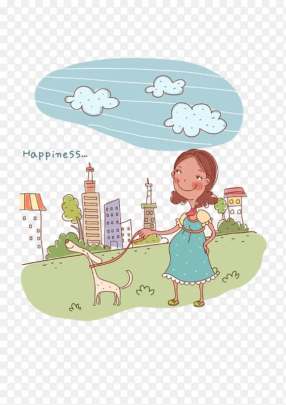 孕妇散步