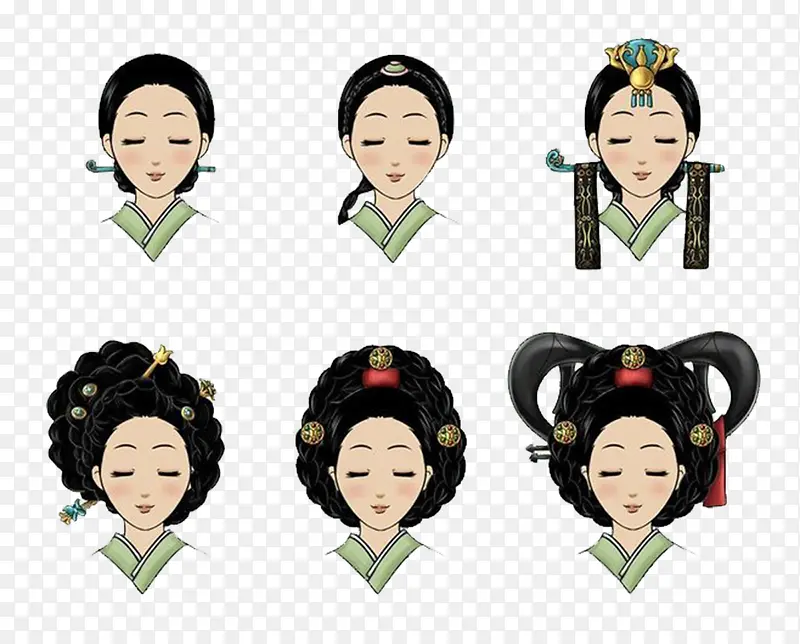 韩国古代女性发髻