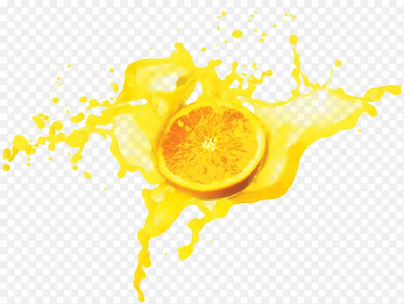 橙子果汁宣传展板