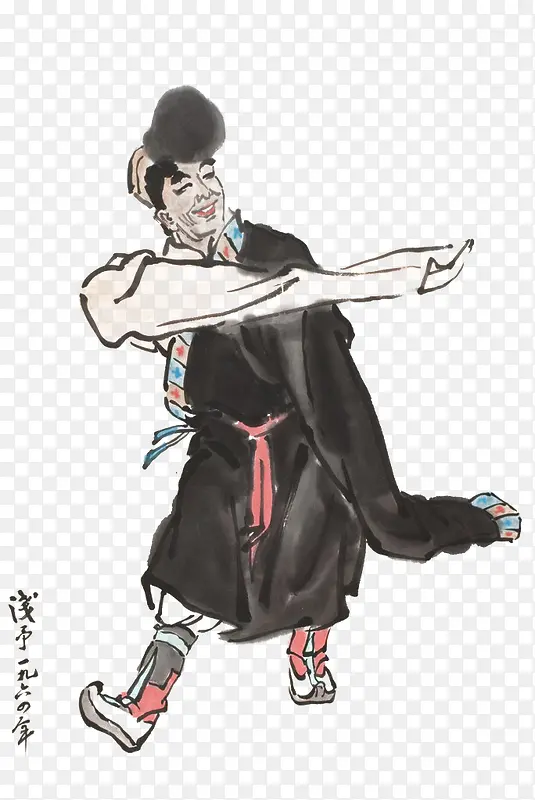 藏族舞蹈男子