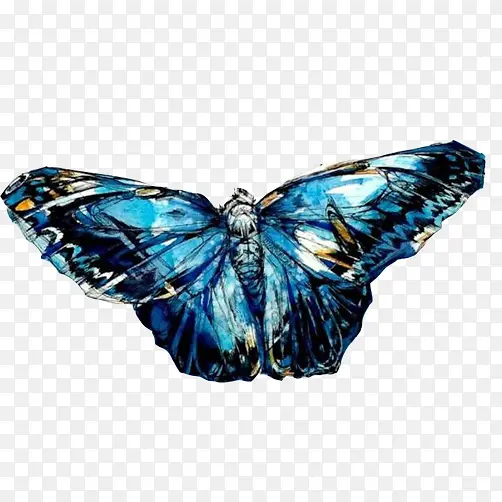 蝴蝶迷幻彩绘素材图片