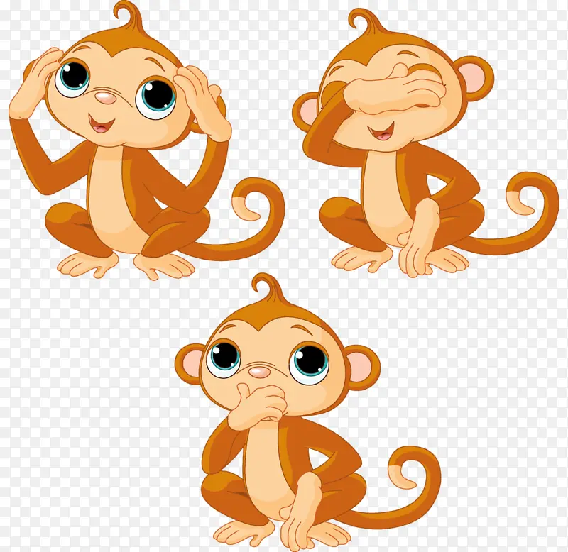 三只小猴子