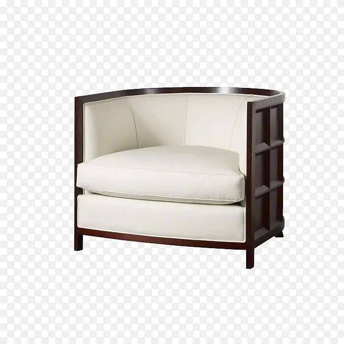 现代布料单人沙发