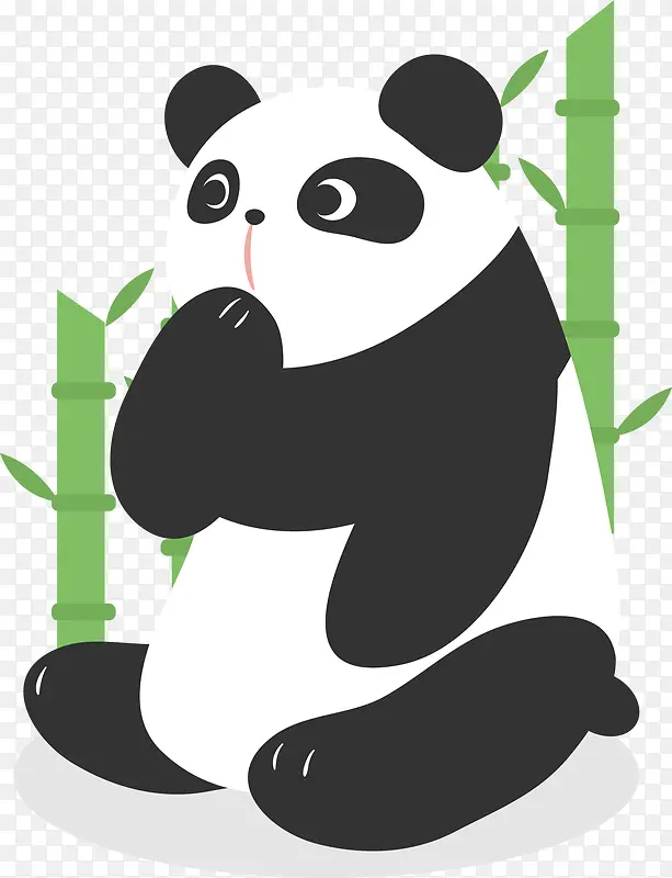 矢量图熊猫