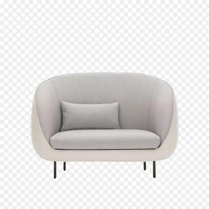 白色现代单人沙发