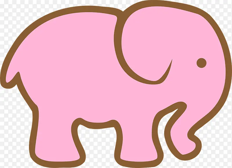 粉红色的小象