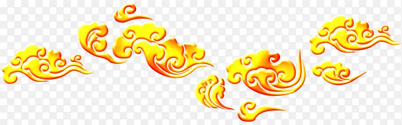 祥云春节新年个性吊旗