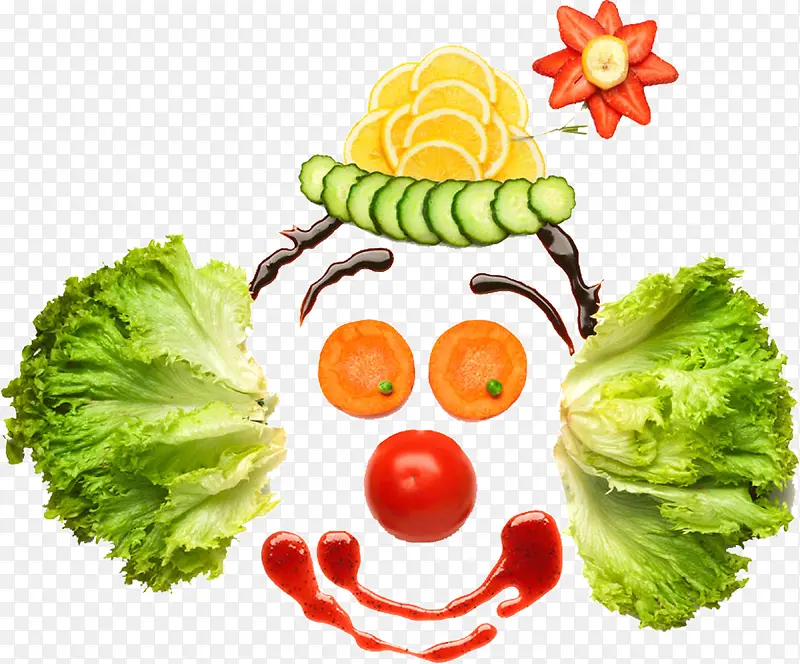 蔬菜拼图小丑