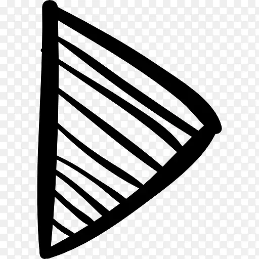 播放右三角箭头示意图图标