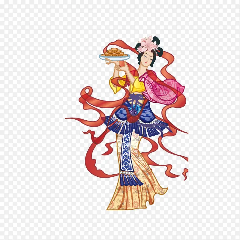 端月饼的嫦娥