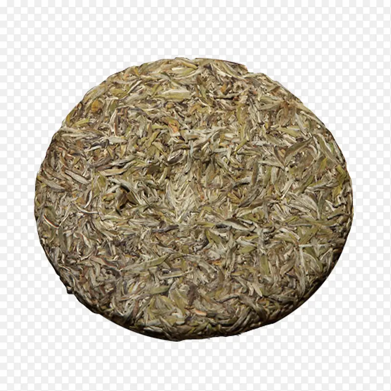 产品实物白毫银针茶饼