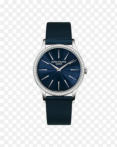 蓝色百达翡丽男表腕表手表