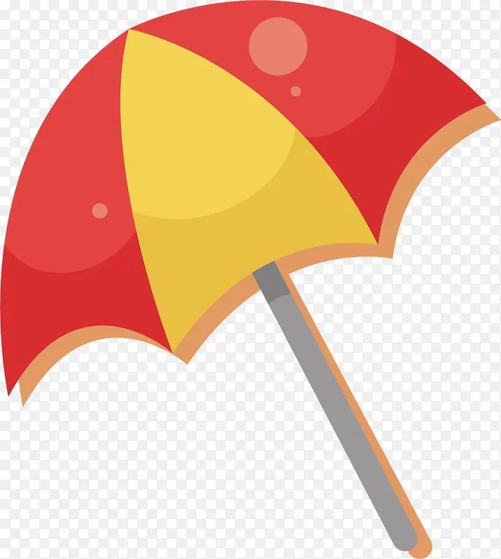 矢量图水彩卡通雨伞