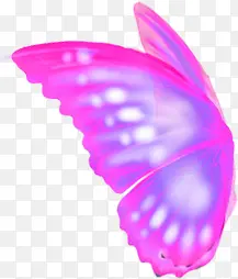 粉色艺术光效蝴蝶