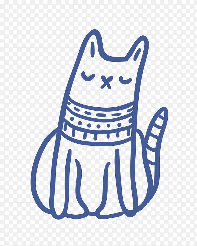 线稿猫咪