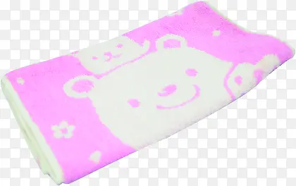 紫色可爱小熊毛巾