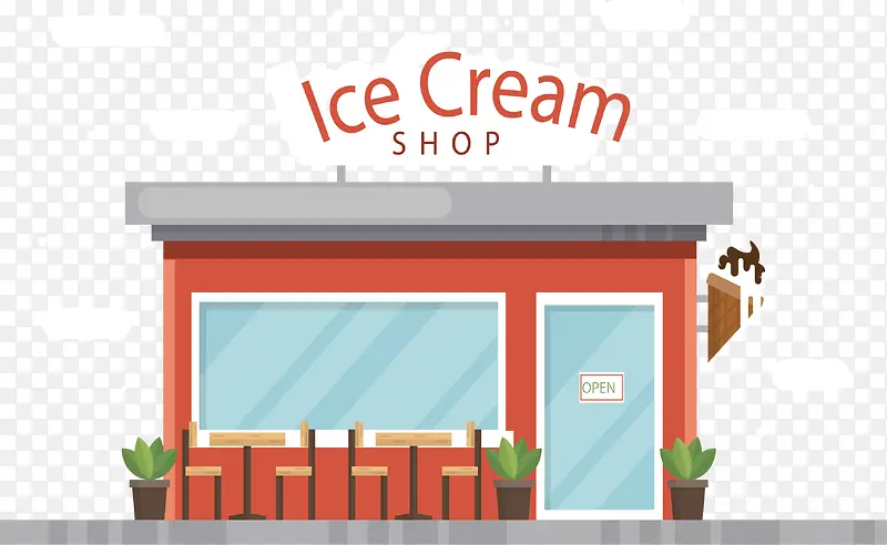 街边冰激凌便利店