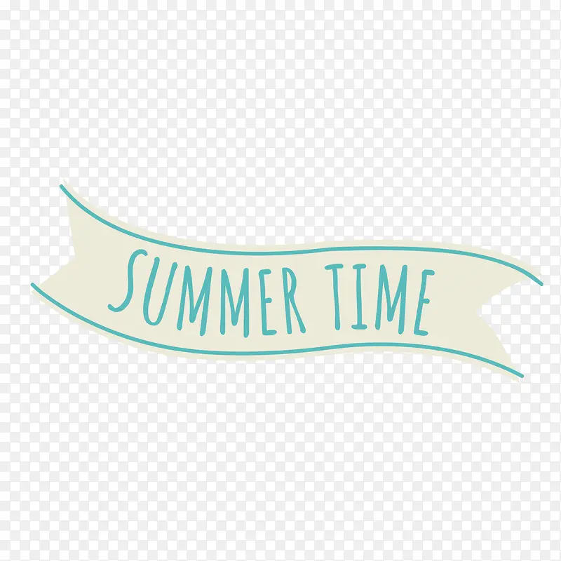 summer time艺术字设计矢量