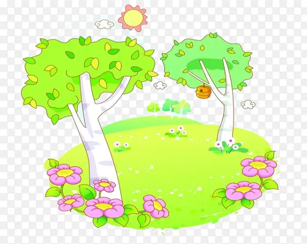 卡通花园素材
