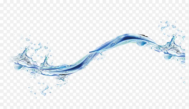 水流水滴元素