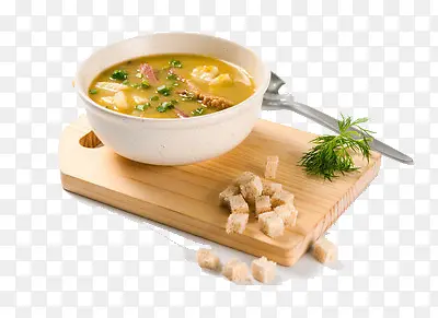 菜板上的营养汤