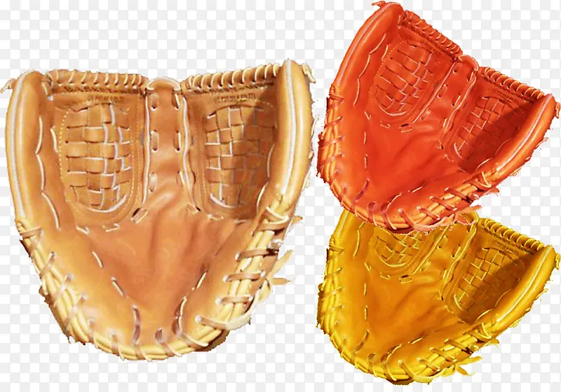 皮质缝线棒球手套素材