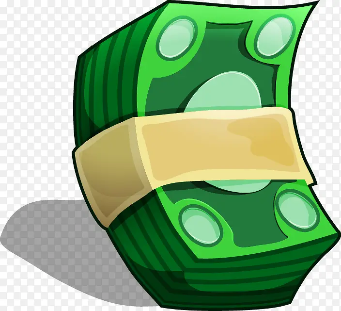 抽象绿色钞票图案