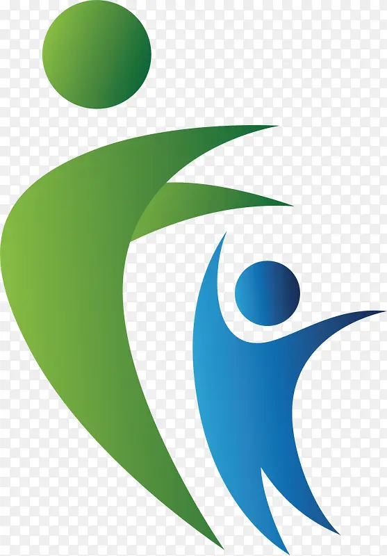 人物户外运动logo
