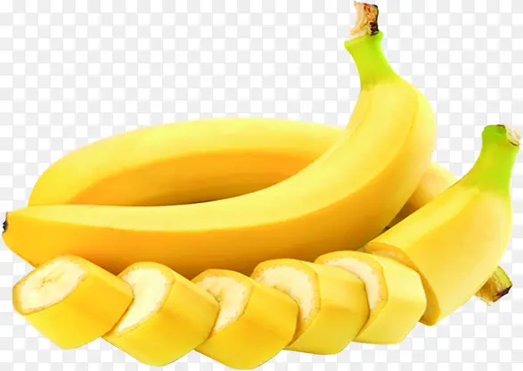 黄色香蕉生鲜毛笔字