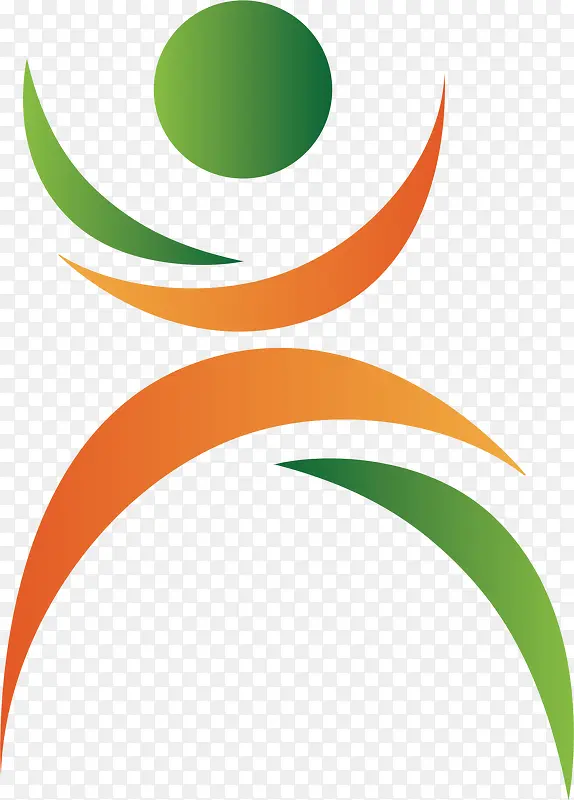 彩色的户外运动logo