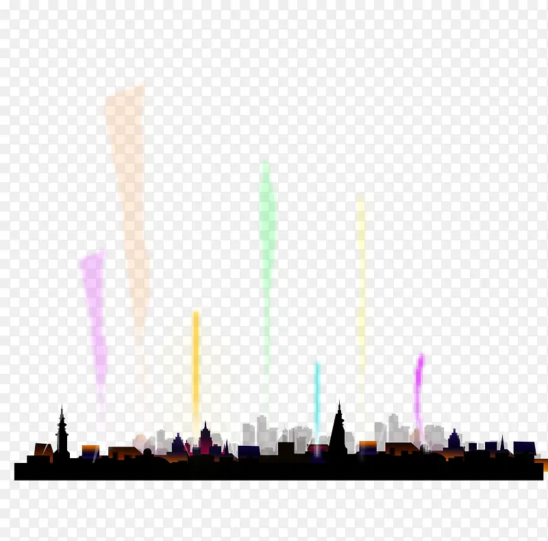 彩色清新都市