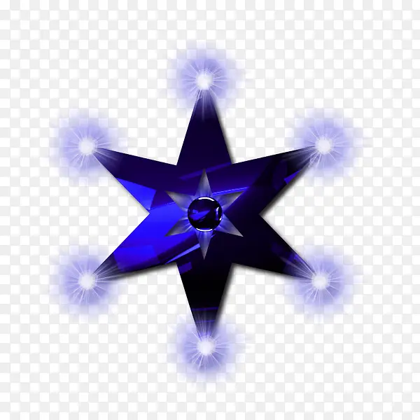 蓝色六角星