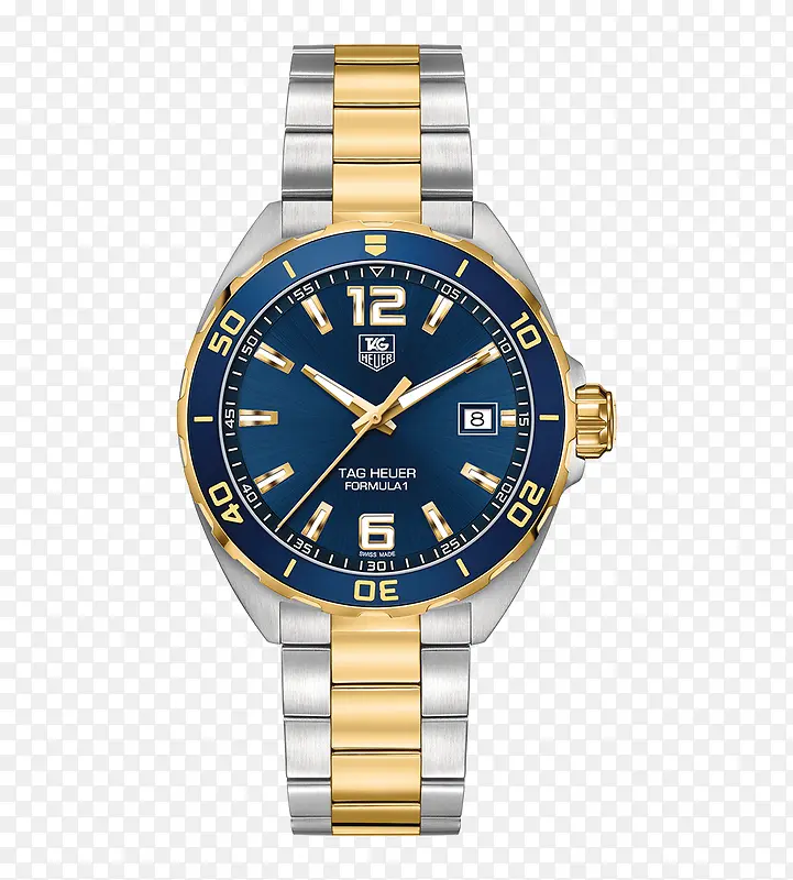 泰格豪雅蓝色腕表手表男士手表
