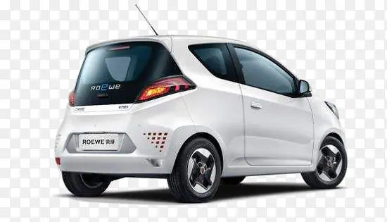 白色纯电动车新能源汽车