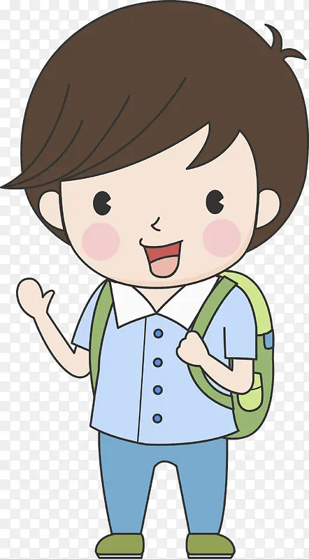 上学男孩