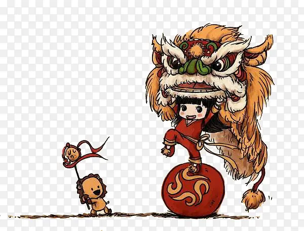 特色舞狮子PNG图片素材下载_图片编号yzoewjpv-免抠素材网